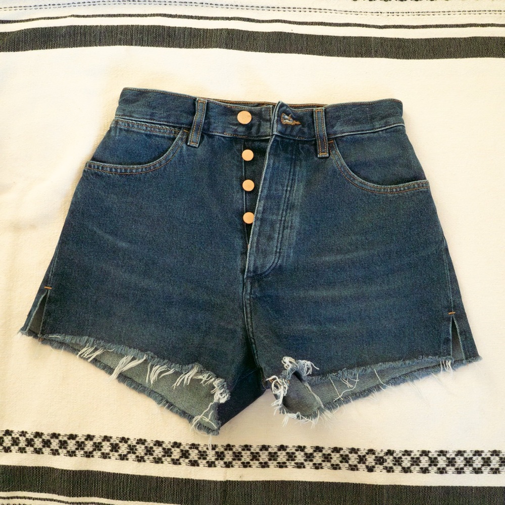 Wrangler - High-Rise Festival Shorts - Dark indigo - 27